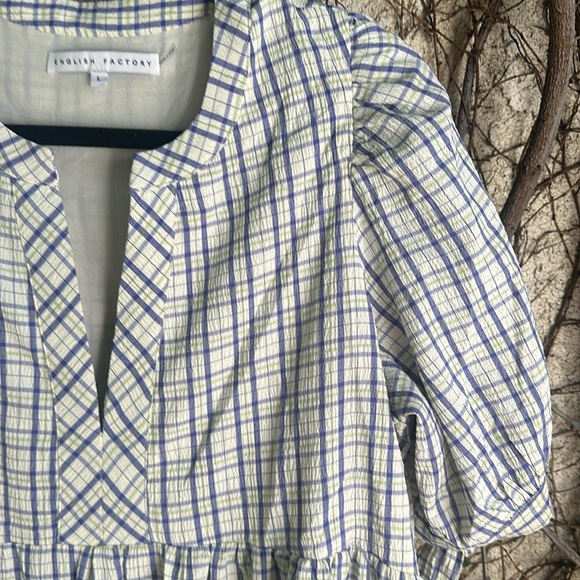 English Factory Gingham Tiered Dress - Picture 7 of 10